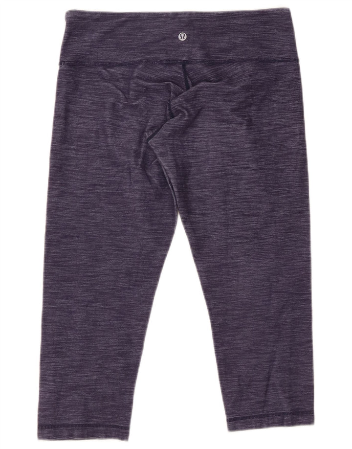 LULULEMON Leggings Capri pentru femei US 8 Medium Purple Pinstripe