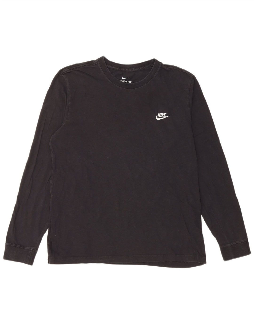 Top pentru bărbați Nike cu mânecă lungă, mare, negru, bumbac