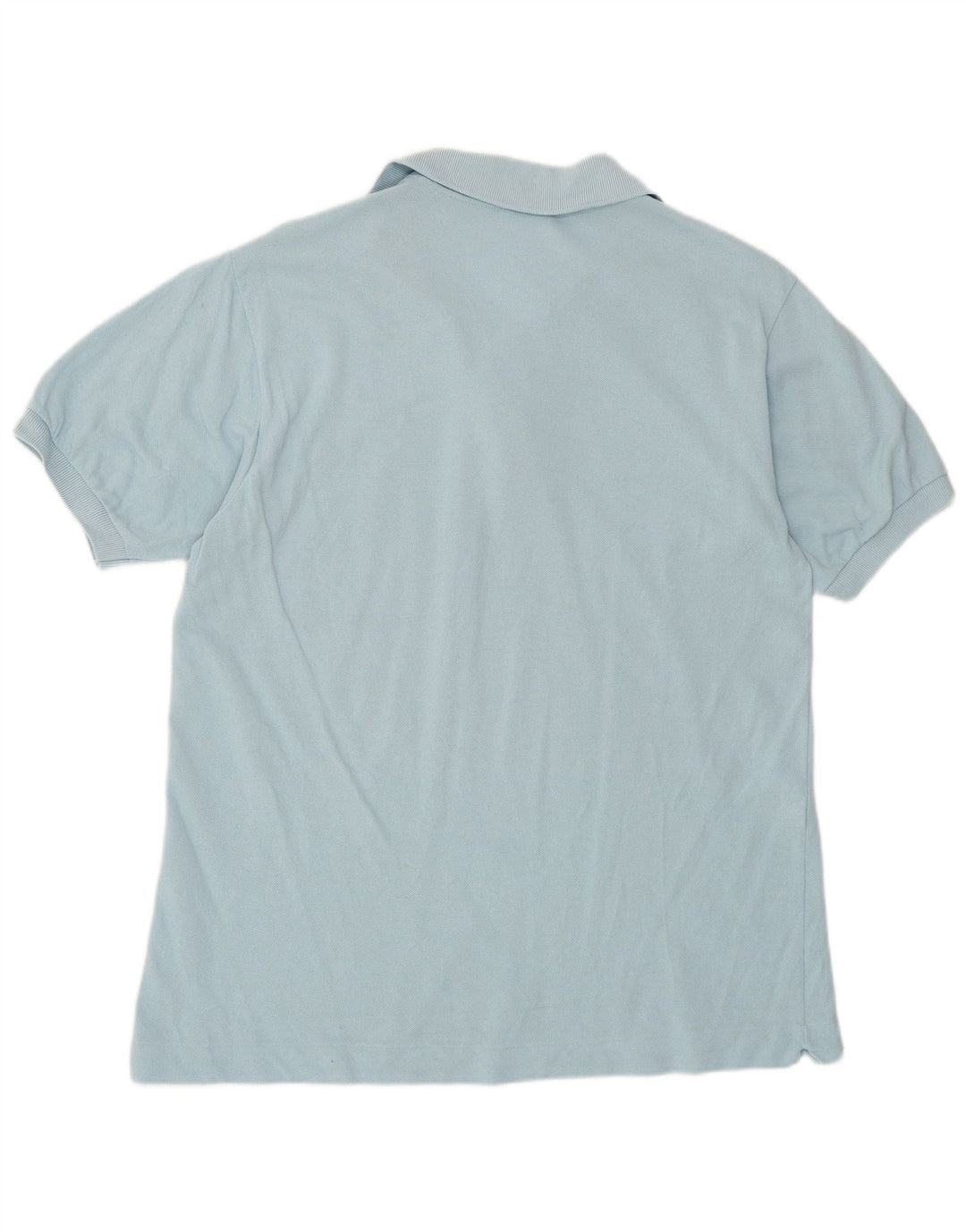 Tricou polo Lacoste pentru bărbați, mărimea 4, bumbac albastru mediu