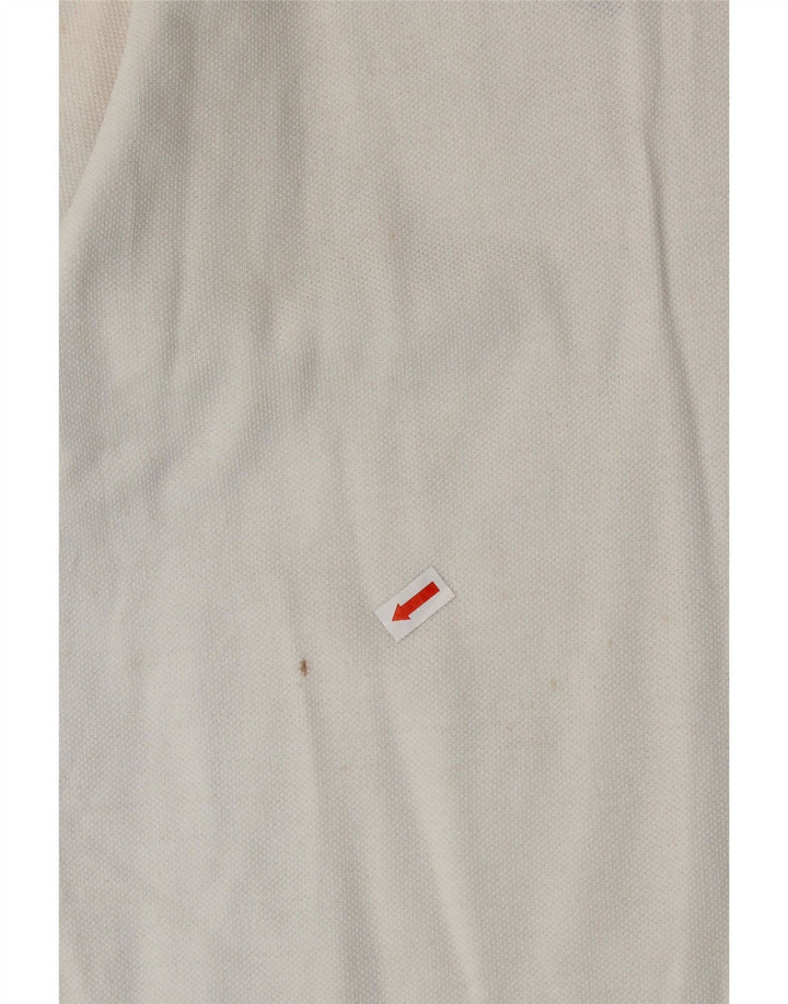 TOMMY HILFIGER Mens Polo Shirt Large White Cotton Vintage Tommy Hilfiger and Second-Hand Tommy Hilfiger from Messina Hembry 