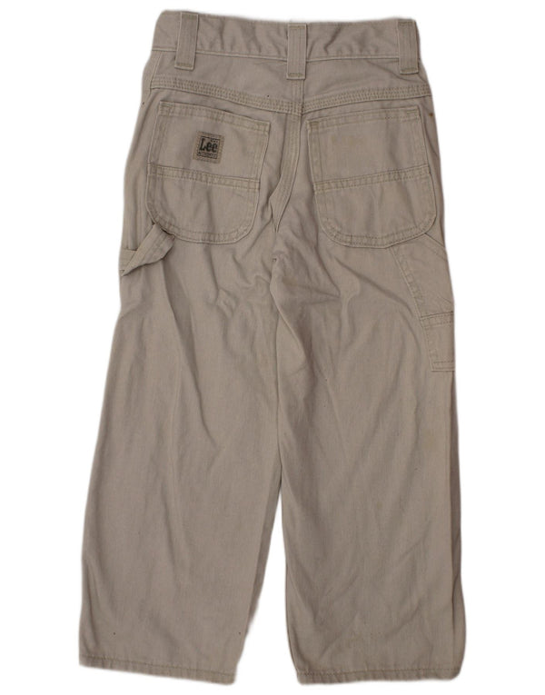 Blugi LEE pentru baieti Cargo cu picioare late 4-5 ani W22 L18 bumbac gri