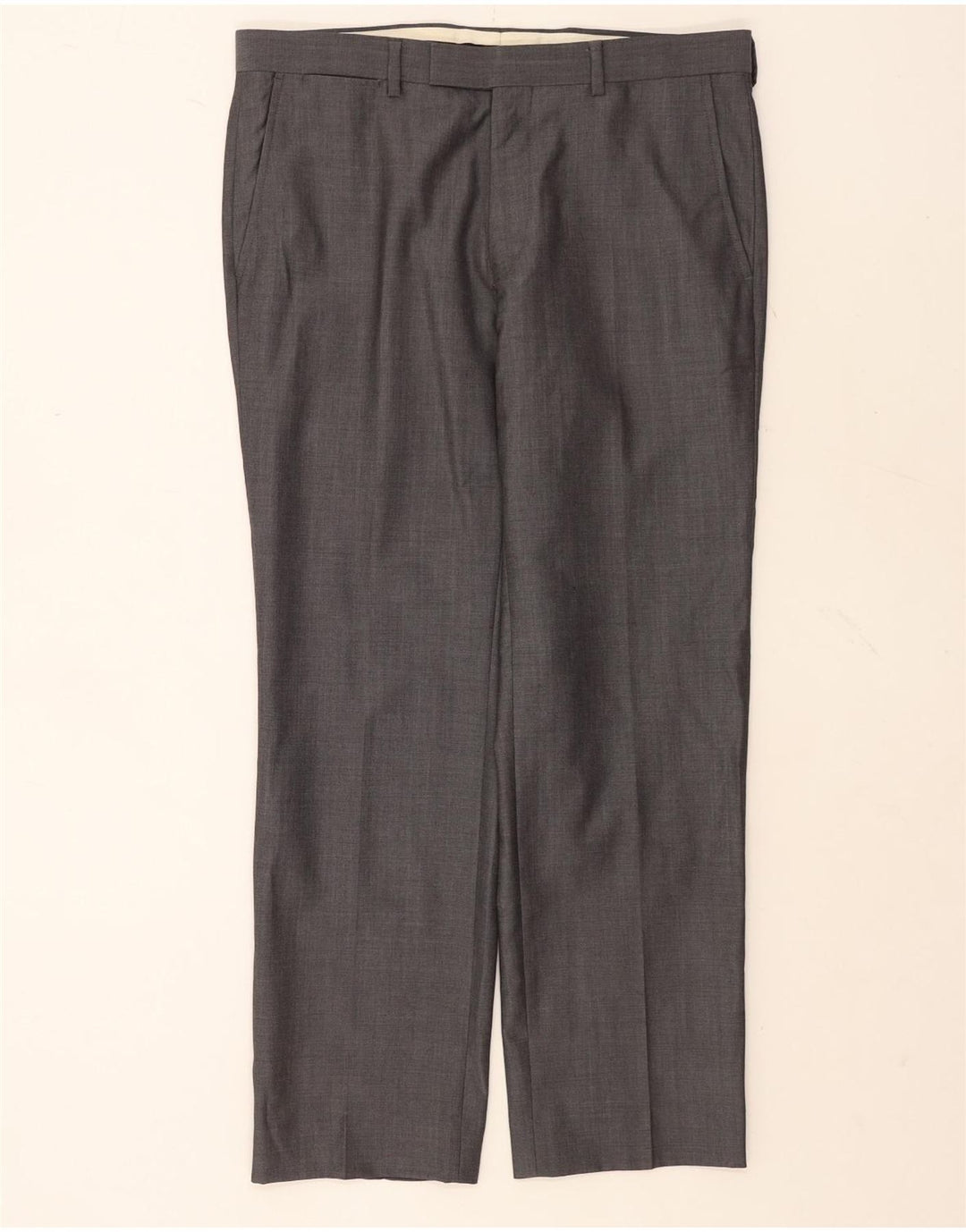 Marks & Spencer Pantaloni de costum pentru bărbați L34 L29 Lână gri