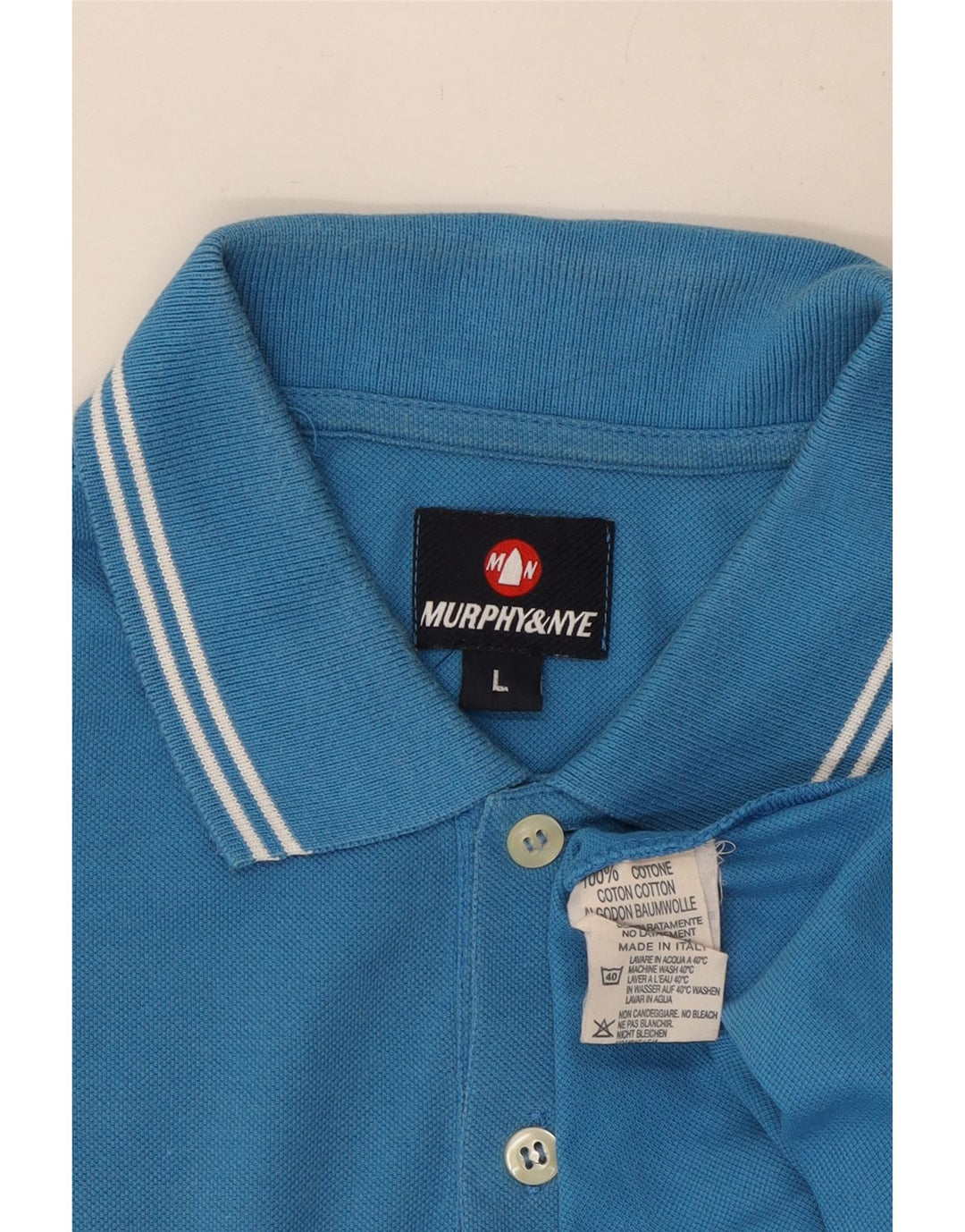 Tricou polo pentru bărbați Murphy & Nye, mare, albastru, bumbac