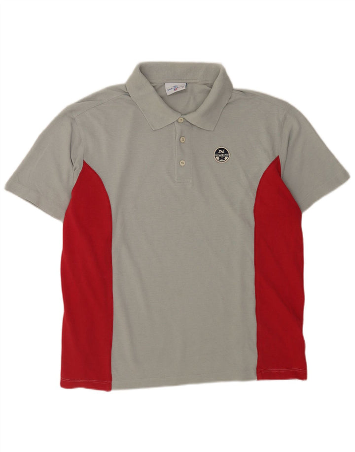 Cămașă polo North Sails pentru bărbați, mare, gri Colorblock