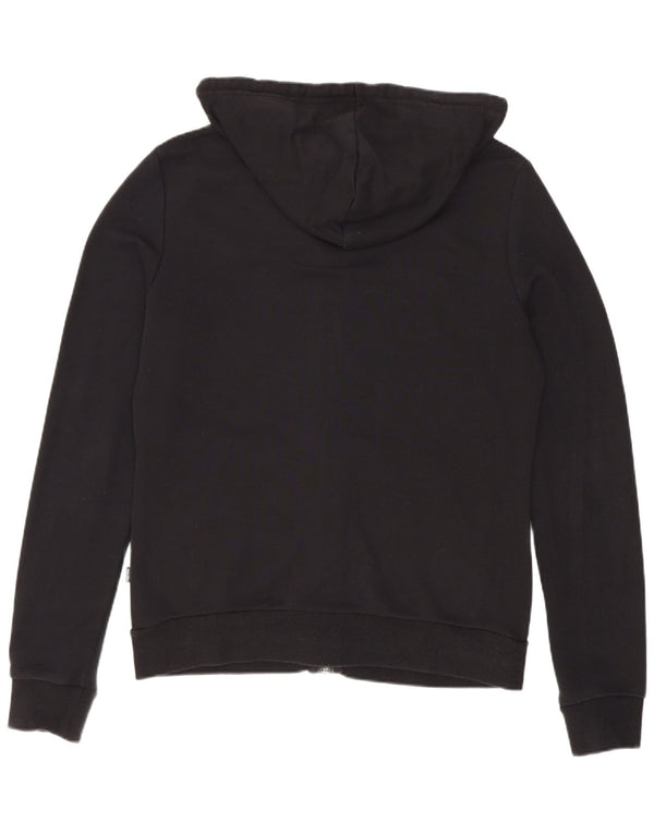 Pulover Puma pentru femei cu fermoar, UK 12, bumbac mediu negru