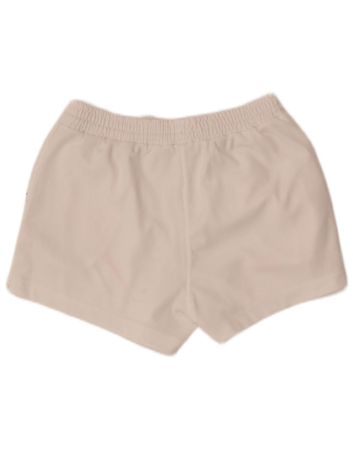 Pantaloni scurti sport pentru femei Lotto UK 12 Medium White Geometric