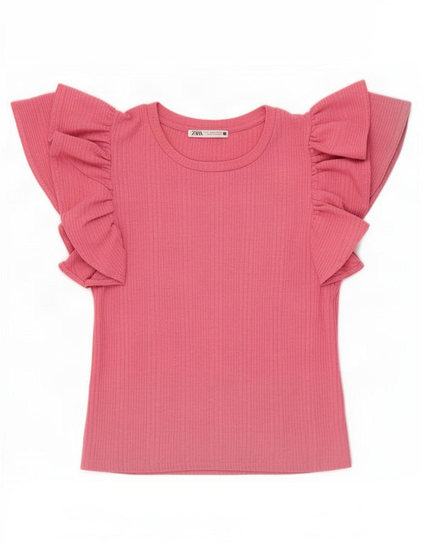 Bluză Crop Top Femei Zara UK 8 Mic Roz