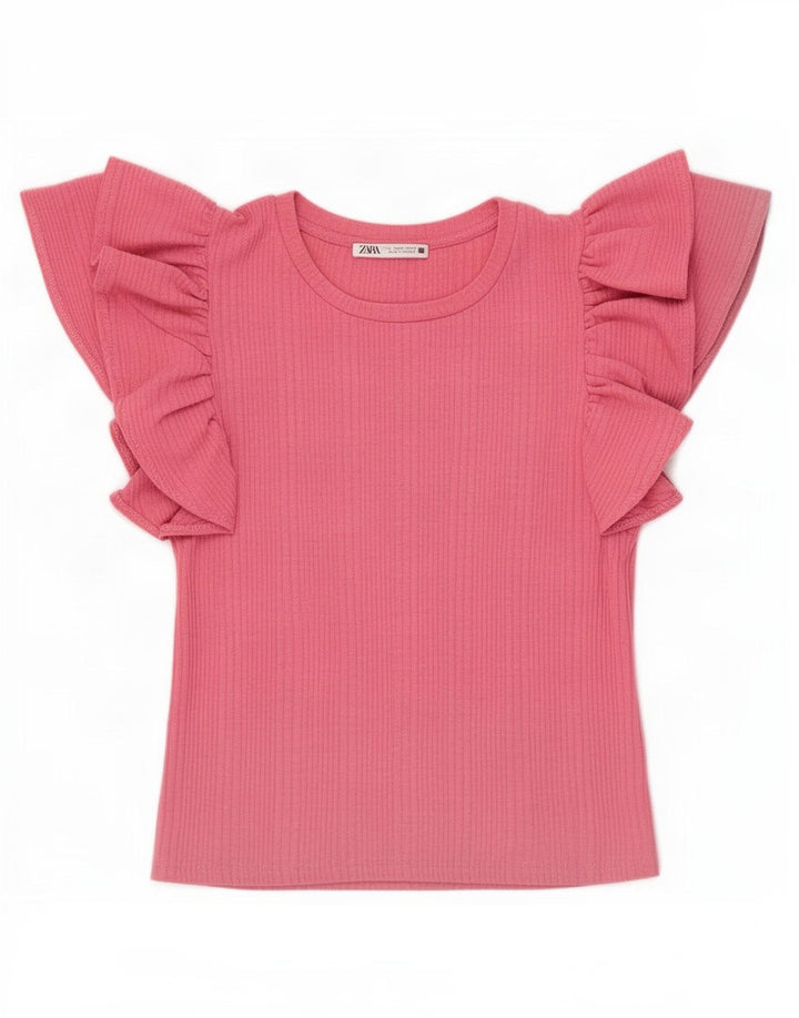 Bluză Crop Top Femei Zara UK 8 Mic Roz