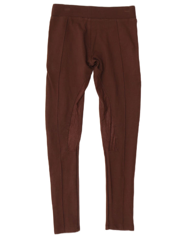 Pantaloni casual de echitație pentru femei Zara UK 6 XS maro