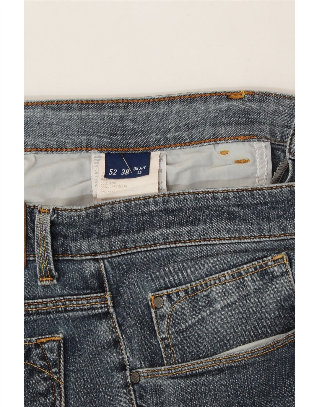TRUSSARDI Mens Slim Jeans W36 L31 Blue Cotton Vintage Trussardi and Second-Hand Trussardi from Messina Hembry 