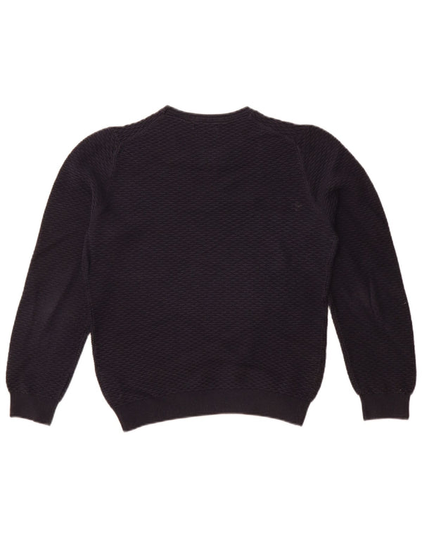 MASSIMO DUTTI Pulover pentru femeie cu gât de barcă, UK 10, bumbac, bleumarin, mic