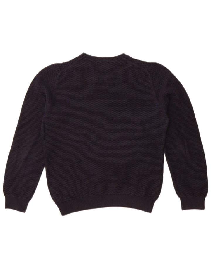 MASSIMO DUTTI Pulover pentru femeie cu gât de barcă, UK 10, bumbac, bleumarin, mic