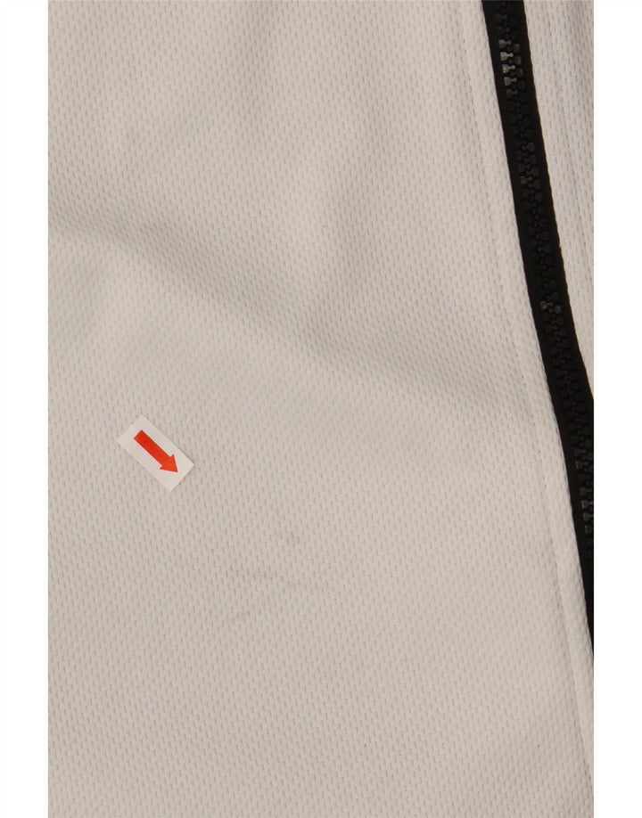 Jachetă de top pentru trening grafic Puma pentru bărbați, mare, alb, din poliester