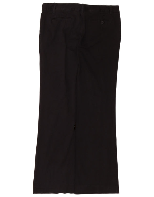 Pantaloni chino Bootcut pentru femei Zara EU 42 Large W32 L31 Bumbac negru