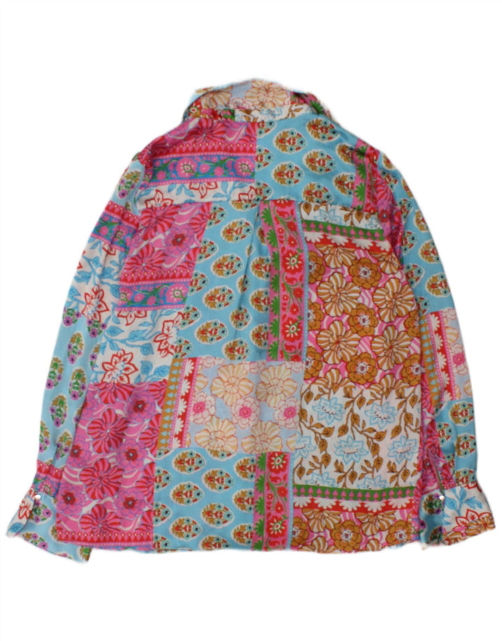 Bluză cu mânecă lungă pentru femei Zara UK 14 Medium Multicolor Patchwork