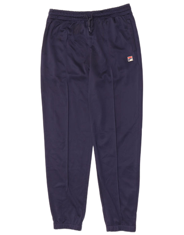 Fila Mens Tracksuit Trousers Joggers Medium Navy Blue Polyester