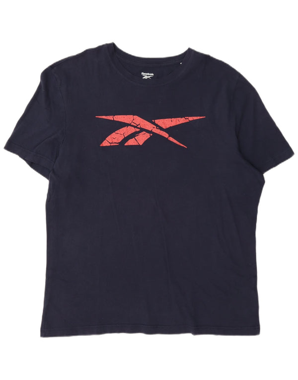 Tricou grafic pentru bărbați Reebok Top XL Bumbac bleumarin