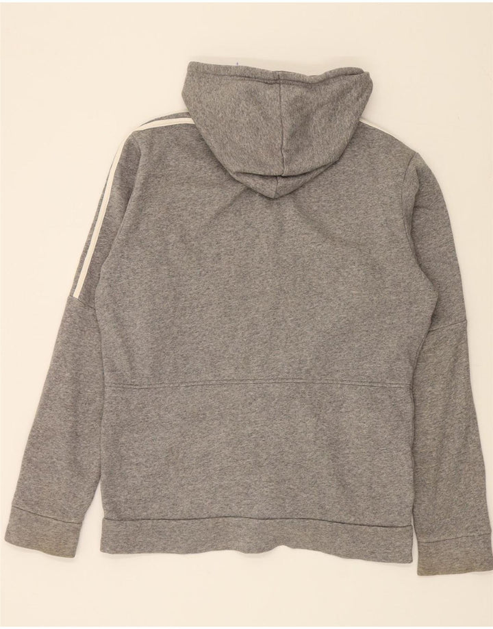 ADIDAS Mens Zip Hoodie Sweater Medium Grey Cotton Vintage Adidas and Second-Hand Adidas from Messina Hembry 