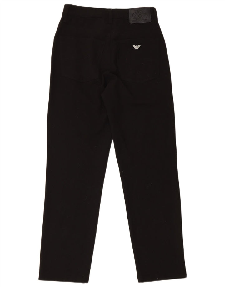 Pantaloni casual slim pentru femei Armani L31 L31 Lână neagră