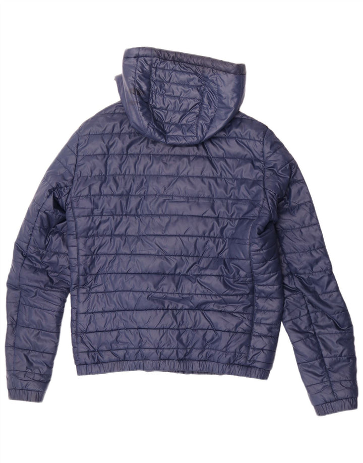 Jachetă căptușită cu glugă Puma pentru bărbați UK 36 Small Blue Colorblock Poliester
