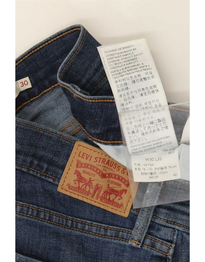 Blugi drepți modelați 314 pentru femei Levi's L30 L32 Bumbac albastru