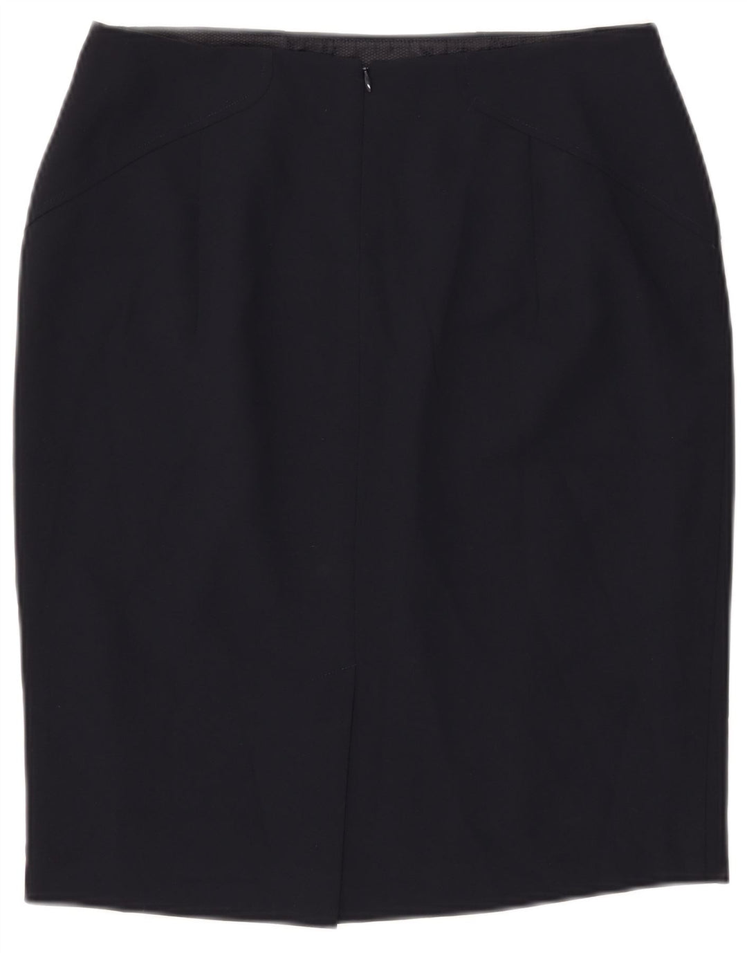 Fusta creion pentru femei John Lewis UK 12 Medium W30 Poliester bleumarin