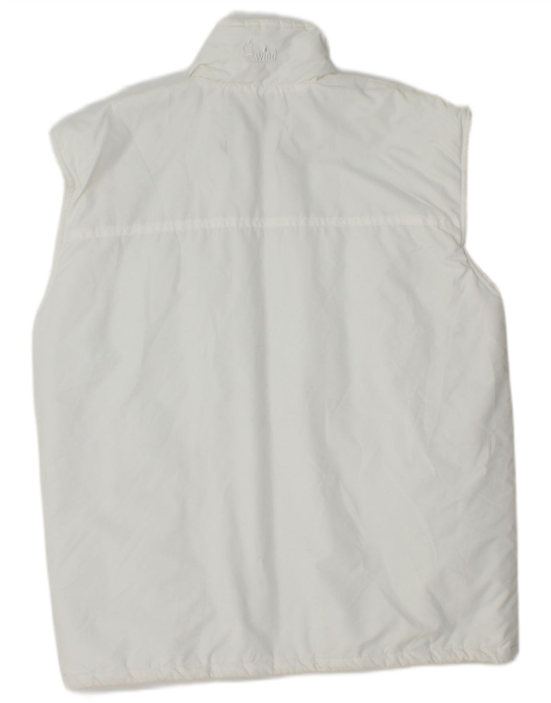 Gilet Căptușit pentru bărbați Vintage UK 36 Poliester alb mic