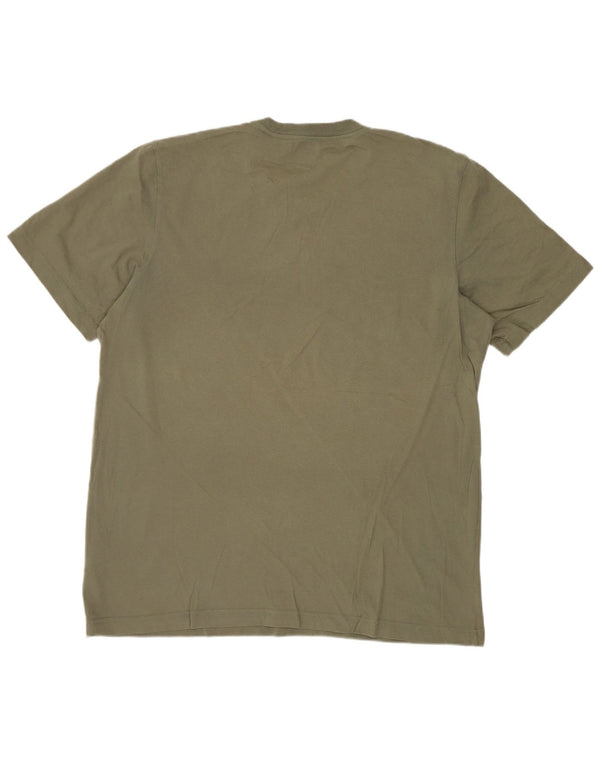 Tricou grafic Adidas pentru bărbați Top mare din bumbac kaki