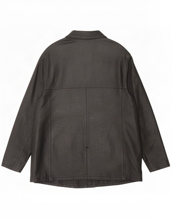 Lavorazione Artigianale Jachetă de piele pentru femei UK 16 Large Black