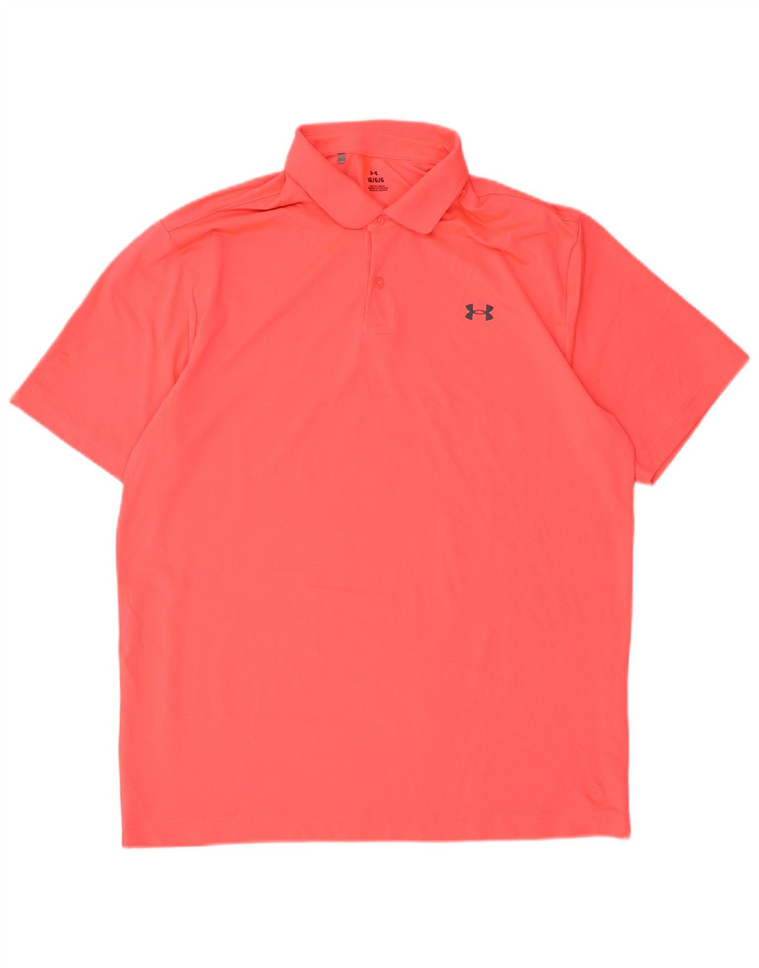 Tricou polo pentru bărbați UNDER ARMOUR, poliester roz mare