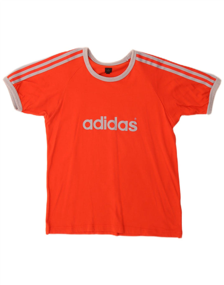 Tricou grafic pentru bărbați Adidas Top, bumbac roșu mediu