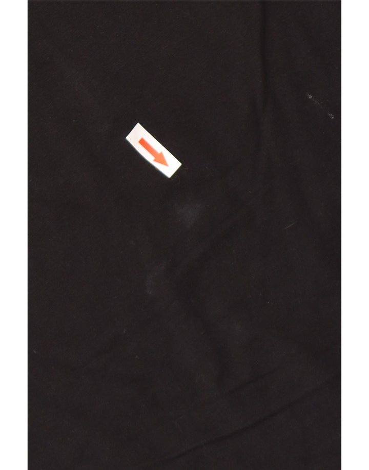 Tricou Guess pentru bărbați Top mare din bumbac negru