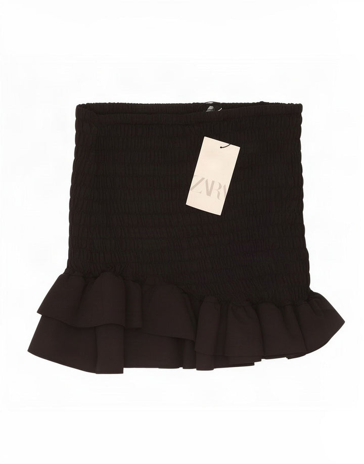 Fustă mini pentru femei Zara XS W25 Poliester negru