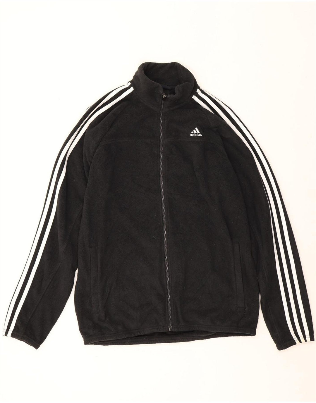 Jachetă fleece pentru bărbați Adidas UK 40, mare, negru, poliester
