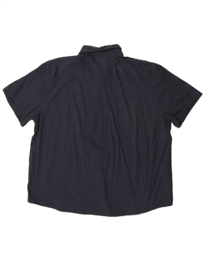 Cămașă cu mânecă scurtă pentru bărbați Eddie Bauer 2XL bleumarin cu pete