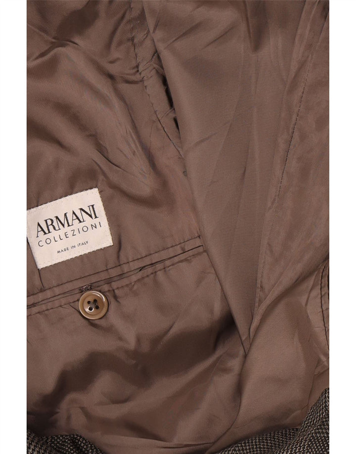 Jachetă Blazer pentru bărbați Armani cu 2 nasturi UK 38 Medium Gri Check