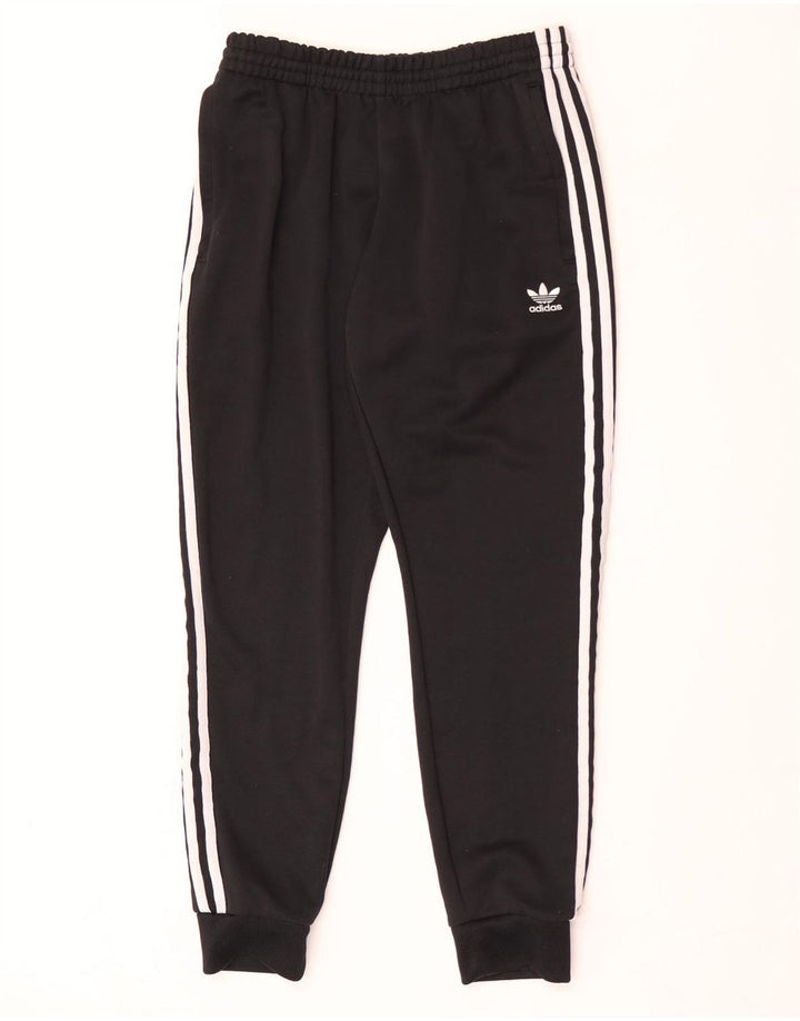 Pantaloni de trening Adidas pentru bărbați Joggeri poliester mediu negru