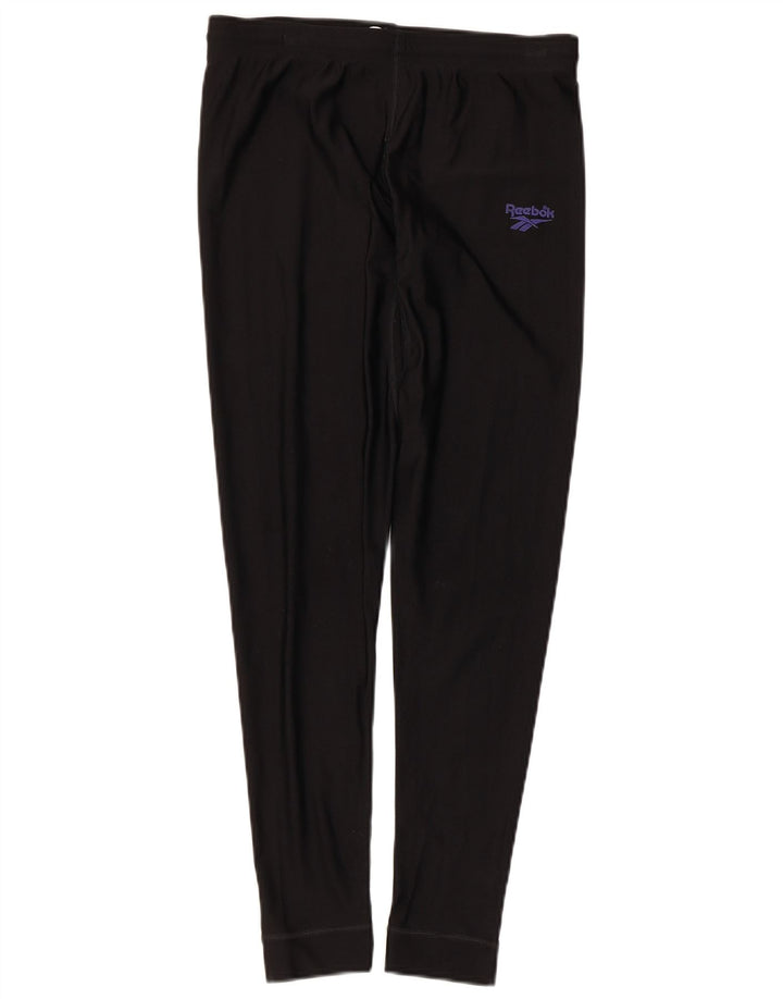 Leggings pentru femei Reebok UK 14, mare, negru, nailon