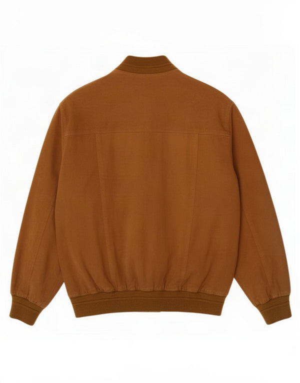 Bomber vintage pentru bărbați din piele intoarsa IT 54 2XL din piele bej