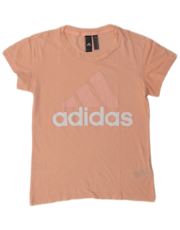 Tricou cu grafic pentru femei Adidas UK 4/6 XS bumbac roz
