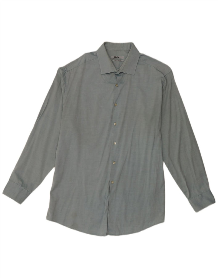 Cămașă pentru bărbați Dkny Slim Fit Mărimea 17 XL Albastru