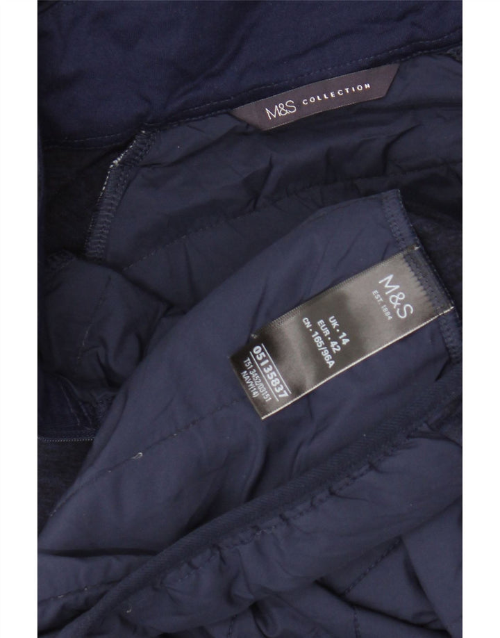 MARKS & SPENCER Jachetă de trening cu glugă pentru femei UK 14 Medium Bleumarin