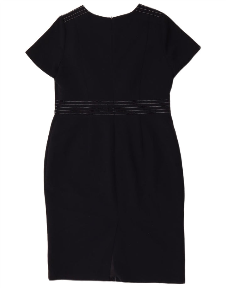 Rochie teacă pentru femei Marks & Spencer UK 16 mare poliester bleumarin