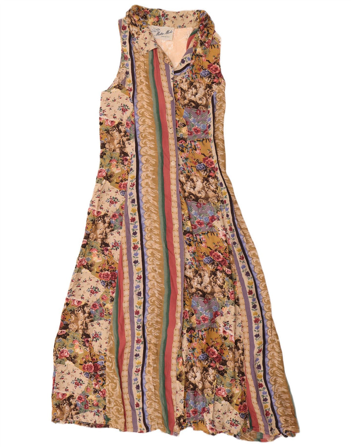 MASTRO MODA Rochie cămașă pentru femei UK 12 Medium Multicolor Floral