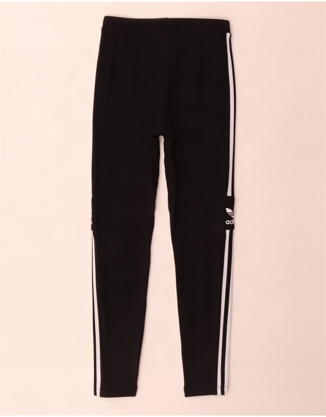 Leggings grafic Adidas pentru femei UK 12, bumbac mediu negru