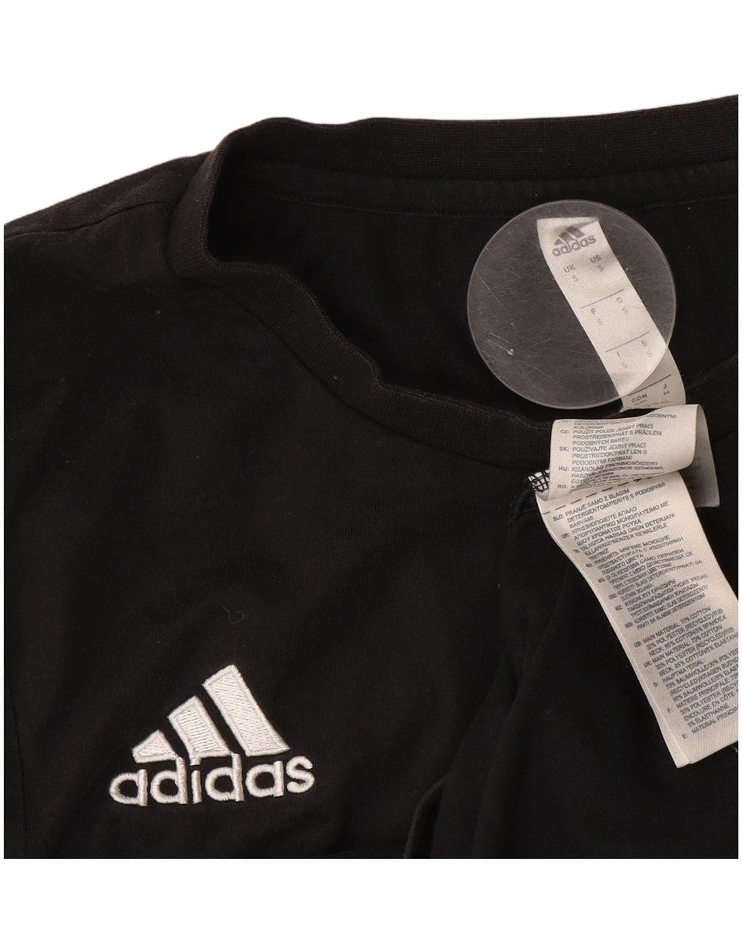 Tricou Adidas Climalite pentru bărbați Top mic bumbac negru