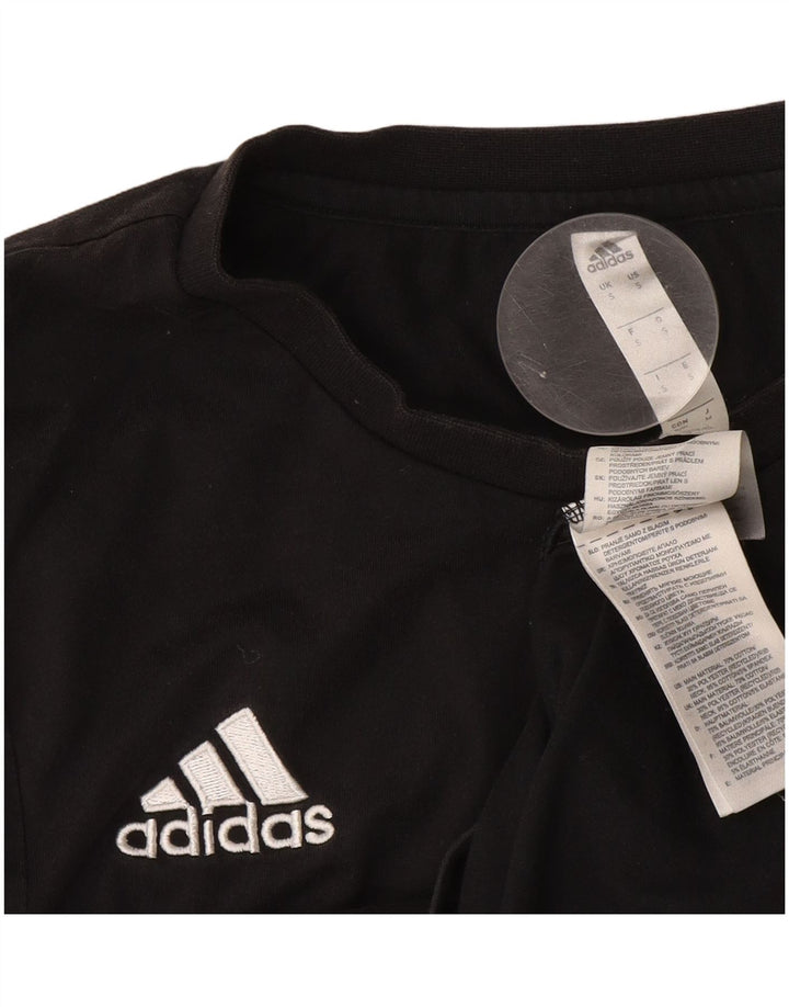 Tricou Adidas Climalite pentru bărbați Top mic bumbac negru