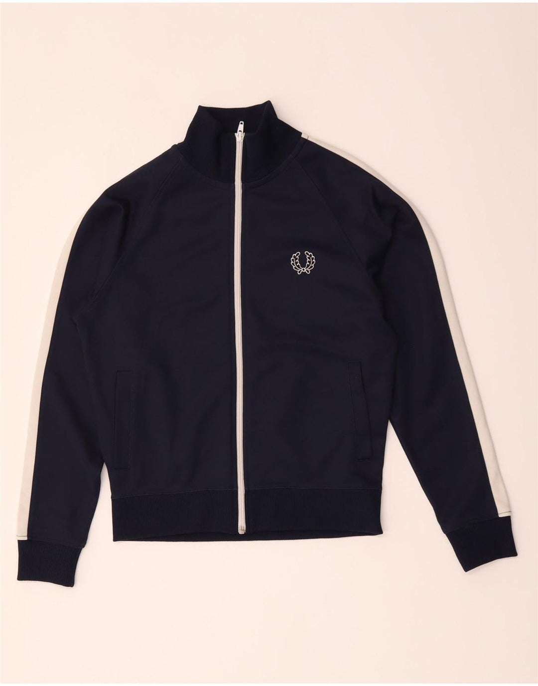 Jachetă de trening pentru băieți Fred Perry, 11-12 ani, albastru bleumarin mediu