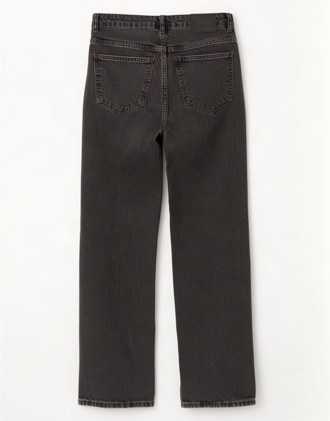 Blugi drepti pentru femei Zara EU 40 Medium W30 L31 Bumbac negru