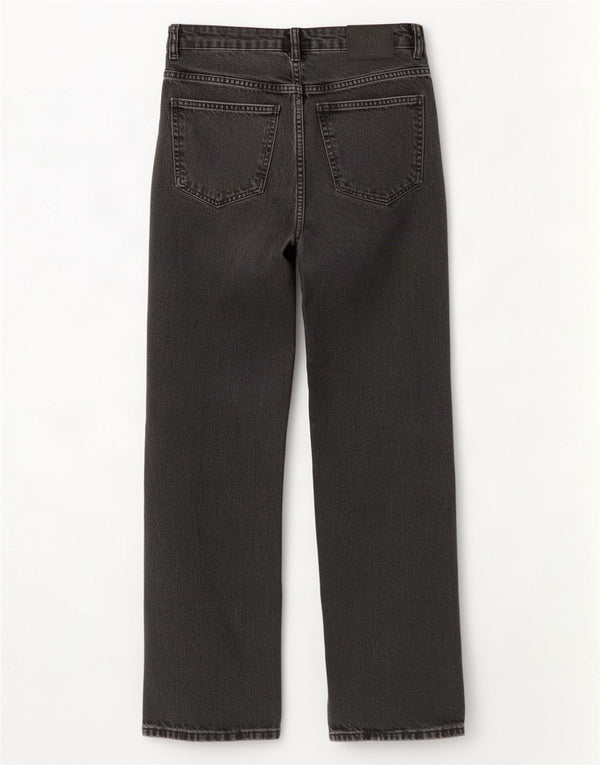 Blugi drepti pentru femei Zara EU 40 Medium W30 L31 Bumbac negru